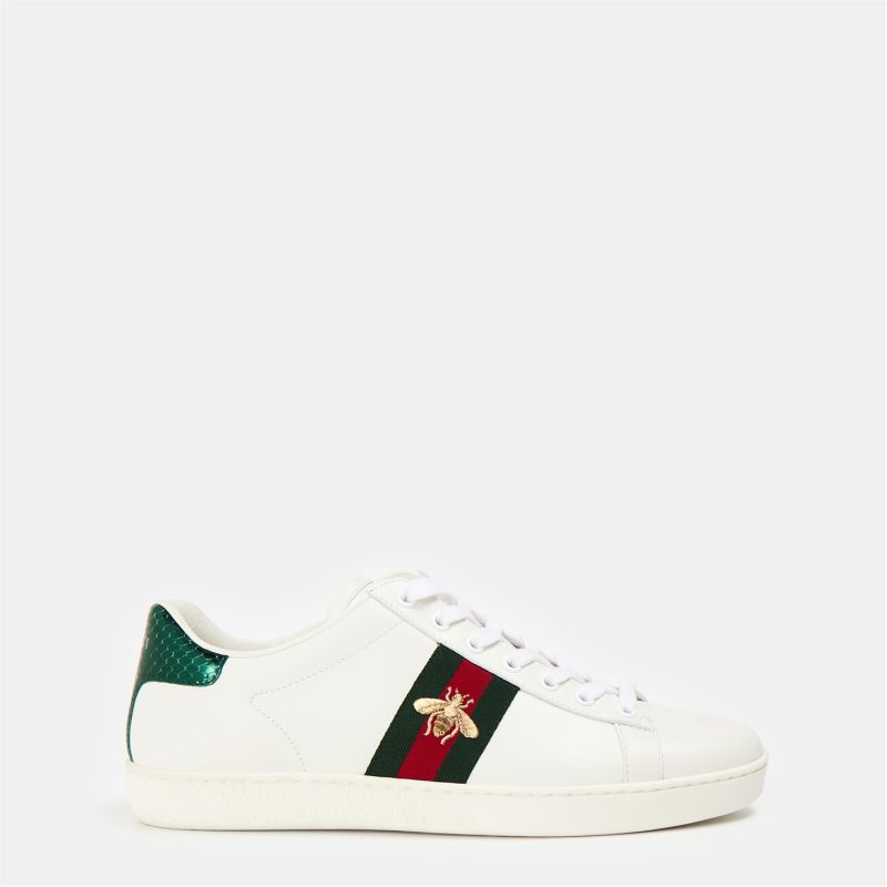 Women's Ace Bee Leather Low-Top Trainers