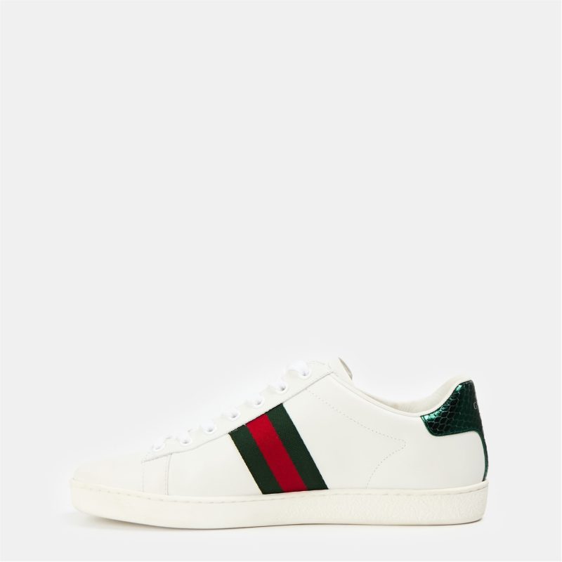 Women's Ace Bee Leather Low-Top Trainers - Image 2