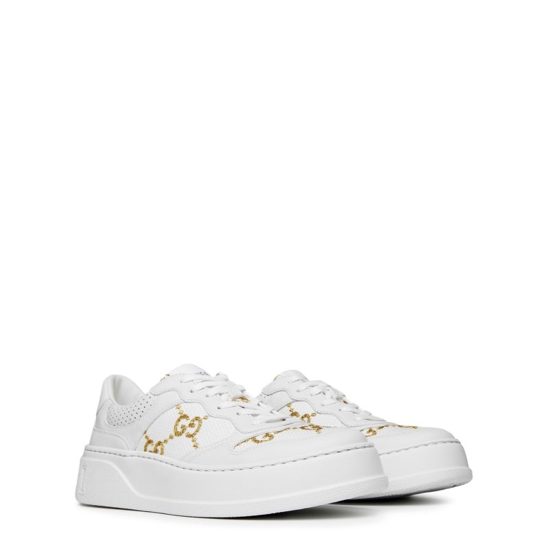 Women's GG Leather Trainers - Image 4