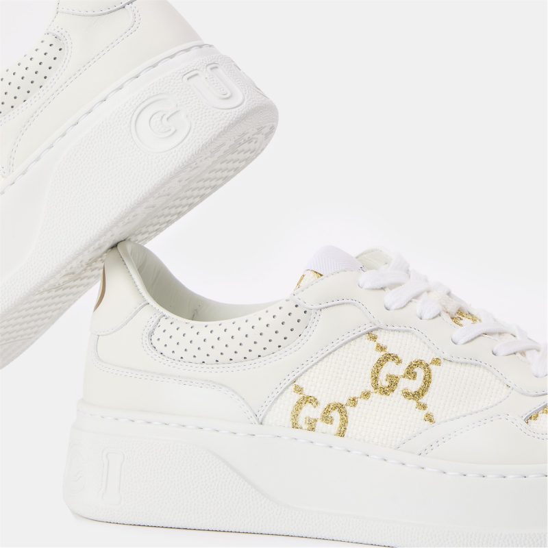 Women's GG Leather Trainers - Image 5