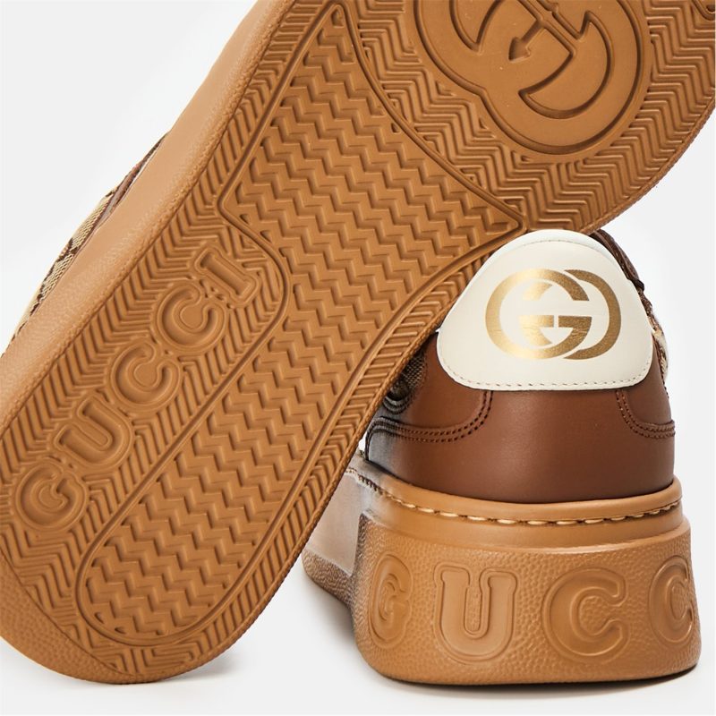 Women's GG Canvas Low-Top Trainers - Image 4