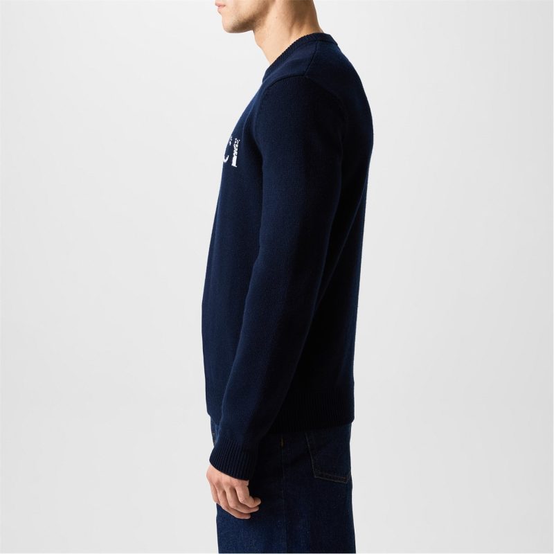 Intarsia Logo Jumper - Image 2