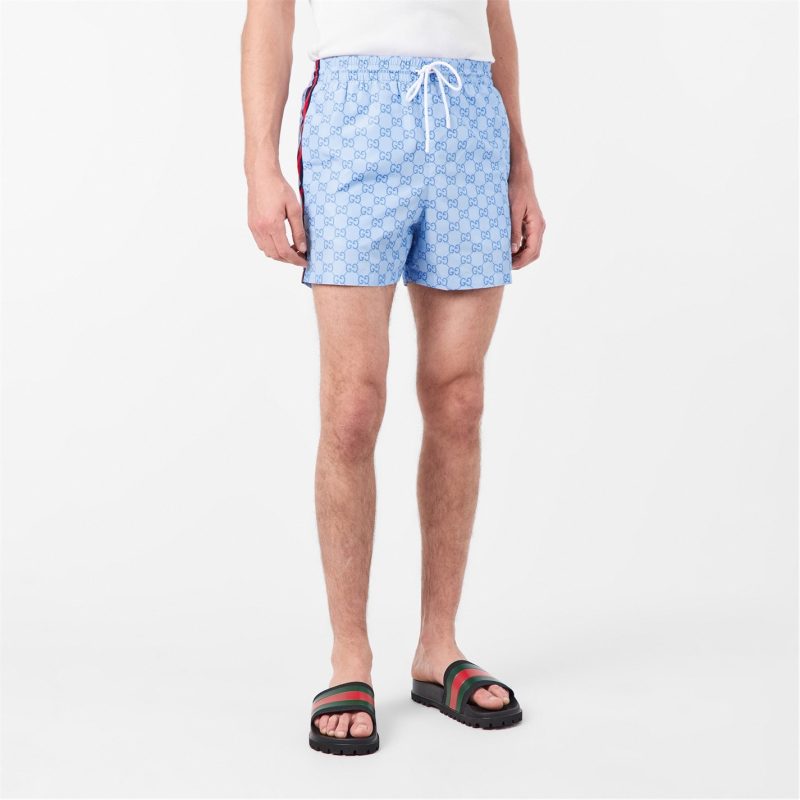 GG Supreme Web Stripe Swim Shorts - Image 10