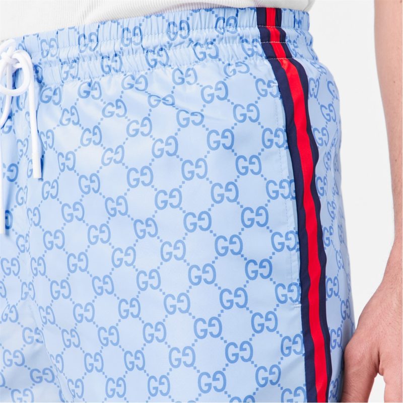 GG Supreme Web Stripe Swim Shorts - Image 12