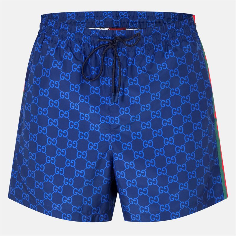 GG Supreme Web Stripe Swim Shorts