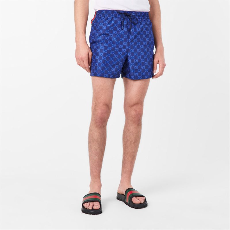 GG Supreme Web Stripe Swim Shorts - Image 3