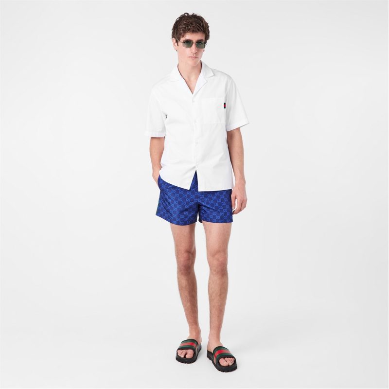 GG Supreme Web Stripe Swim Shorts - Image 6