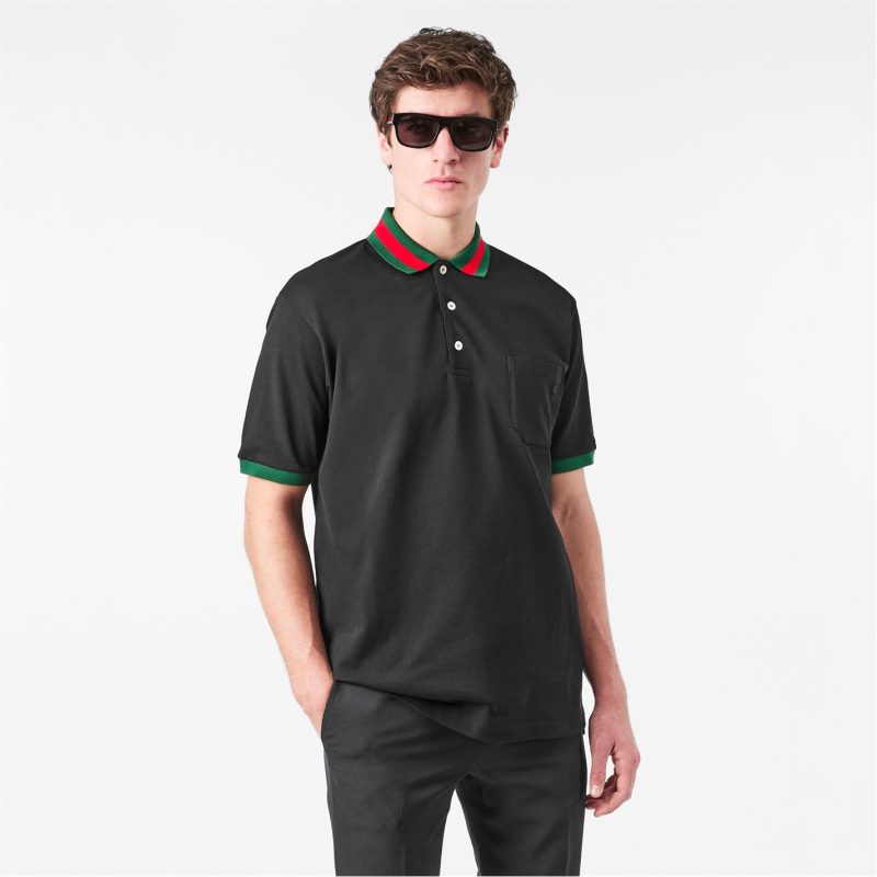 Web Collar Polo Shirt - Image 3
