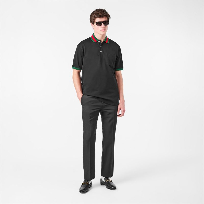 Web Collar Polo Shirt - Image 6