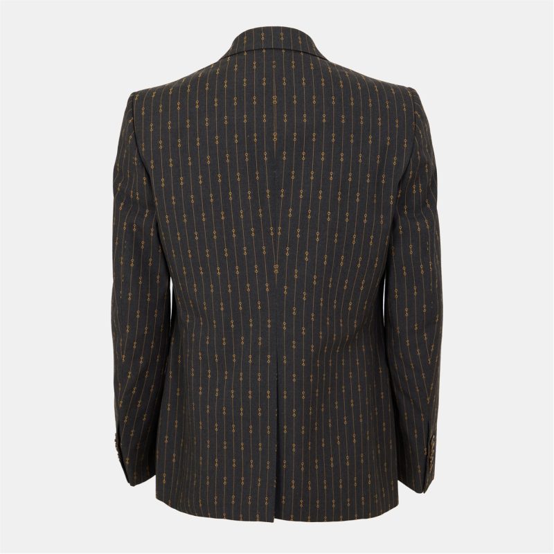 Horsebit Striped Formal Suit - Image 2