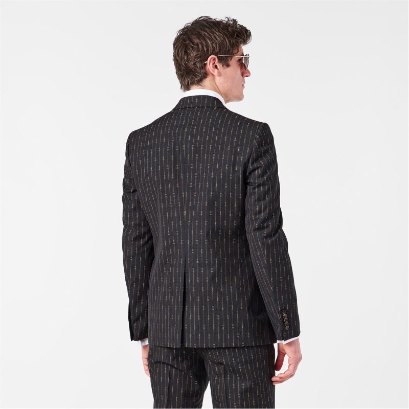 Horsebit Striped Formal Suit - Image 4