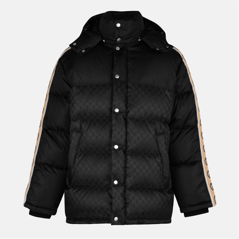 GG Jacquard Nylon Padded Coat