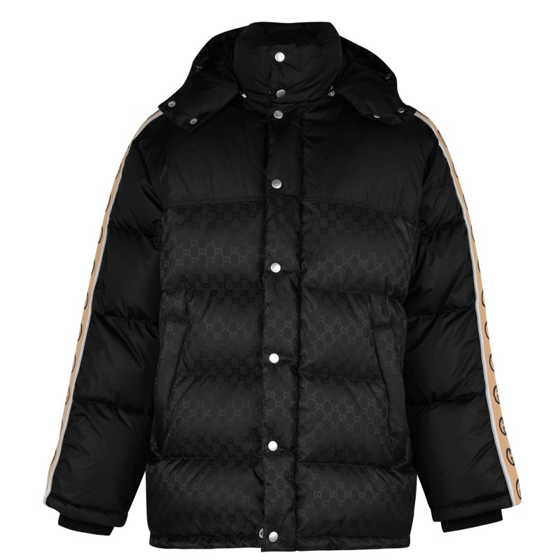GG Jacquard Nylon Padded Coat - Image 7