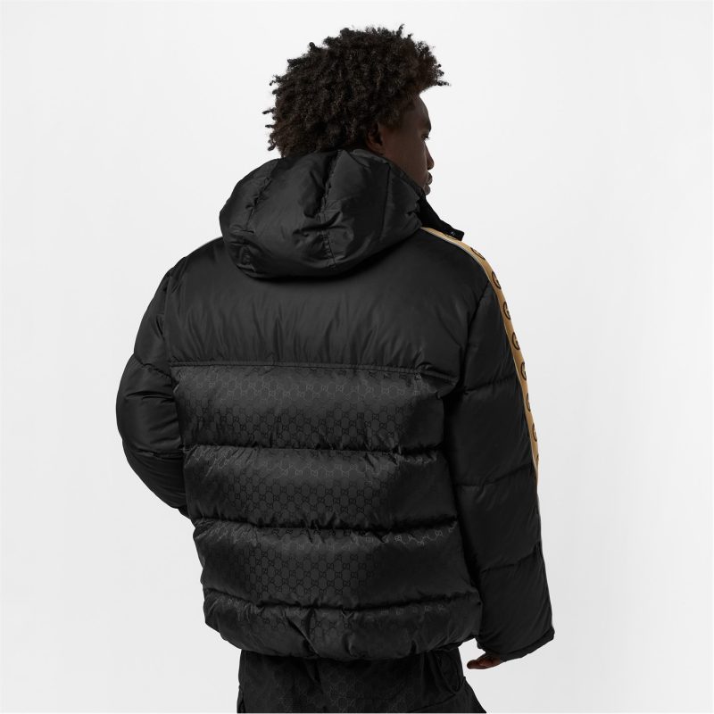 GG Jacquard Nylon Padded Coat - Image 4