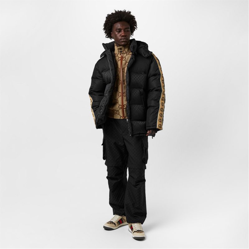 GG Jacquard Nylon Padded Coat - Image 6