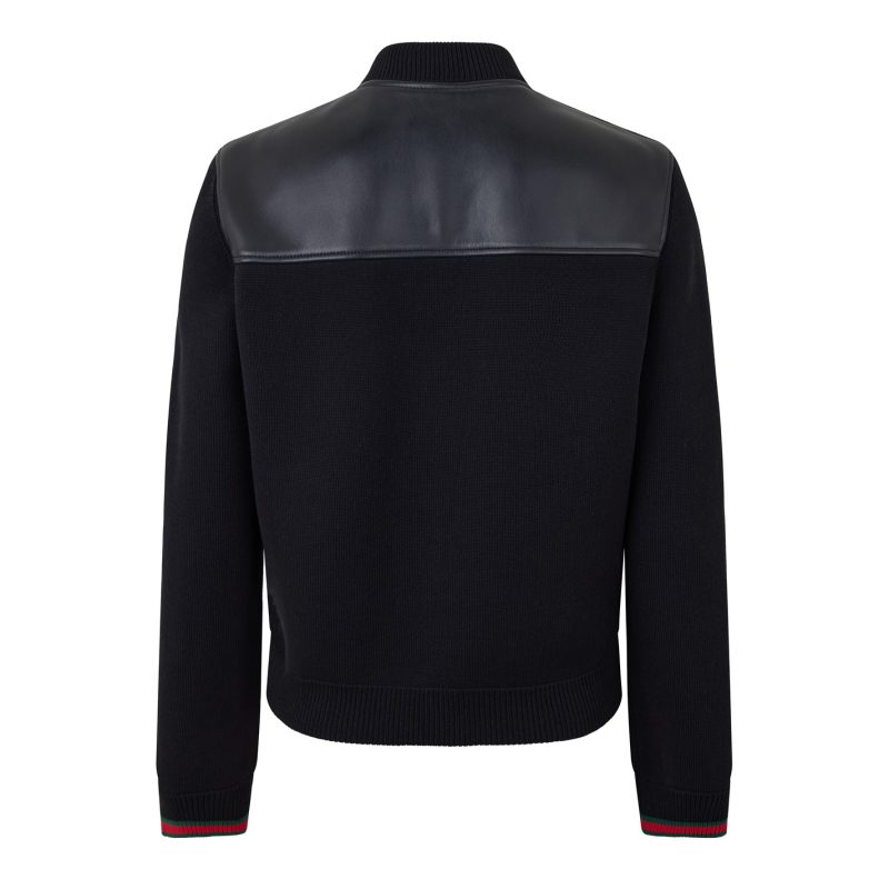 Leather Knit Jacket - Image 7