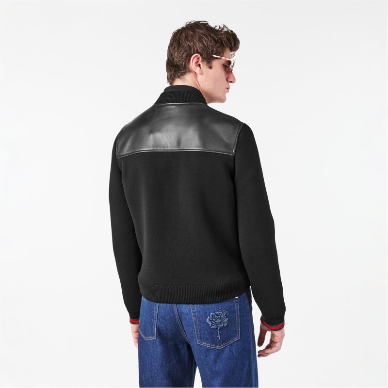 Leather Knit Jacket - Image 4