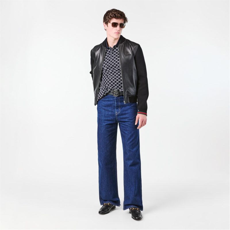 Leather Knit Jacket - Image 6