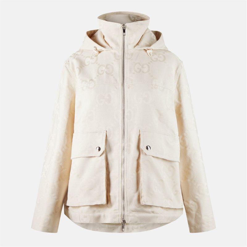 Women's Jumbo GG Canvas Cotton Puffer Jacket