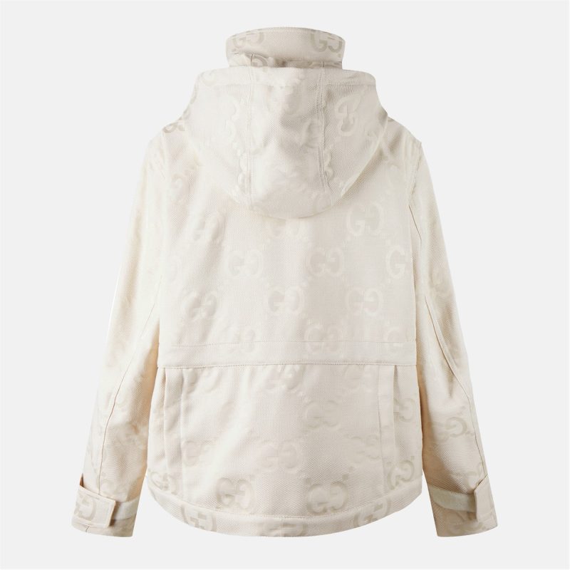 Women's Jumbo GG Canvas Cotton Puffer Jacket - Image 2
