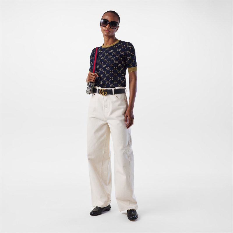 Women's Plain Leather Marmont Belt - Image 6