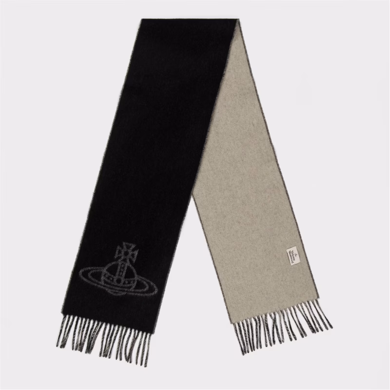 Logo-Embroidered Wool Scarf £110