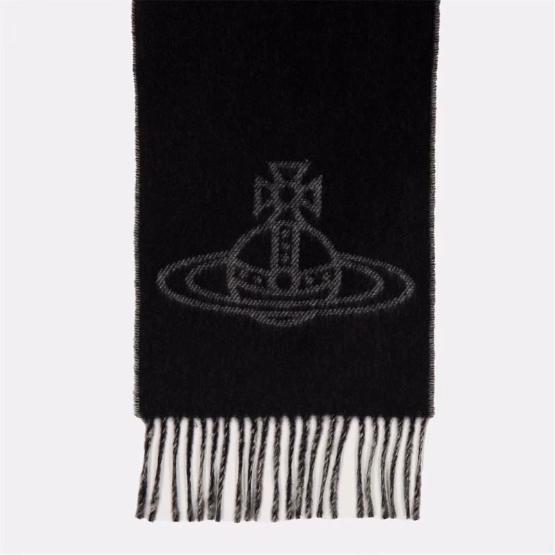Logo-Embroidered Wool Scarf £110 - Image 3