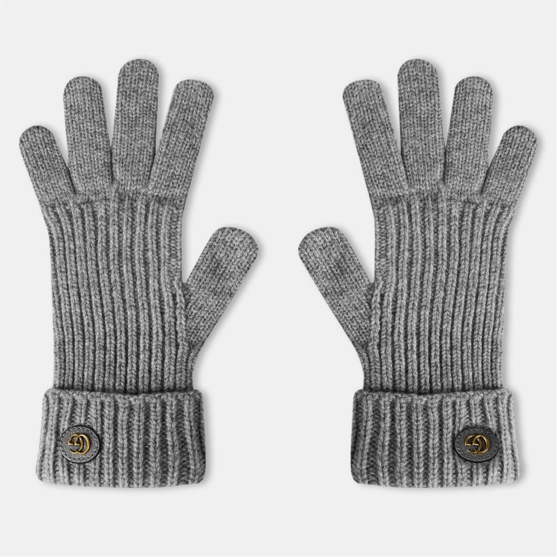 Double G Wool Cashmere Gloves