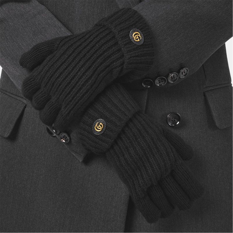 Double G Wool Cashmere Gloves - Image 6