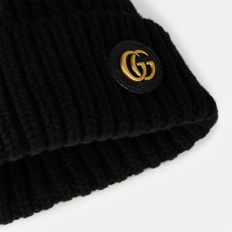 Wool Cashmere Hat With Double G - Image 4