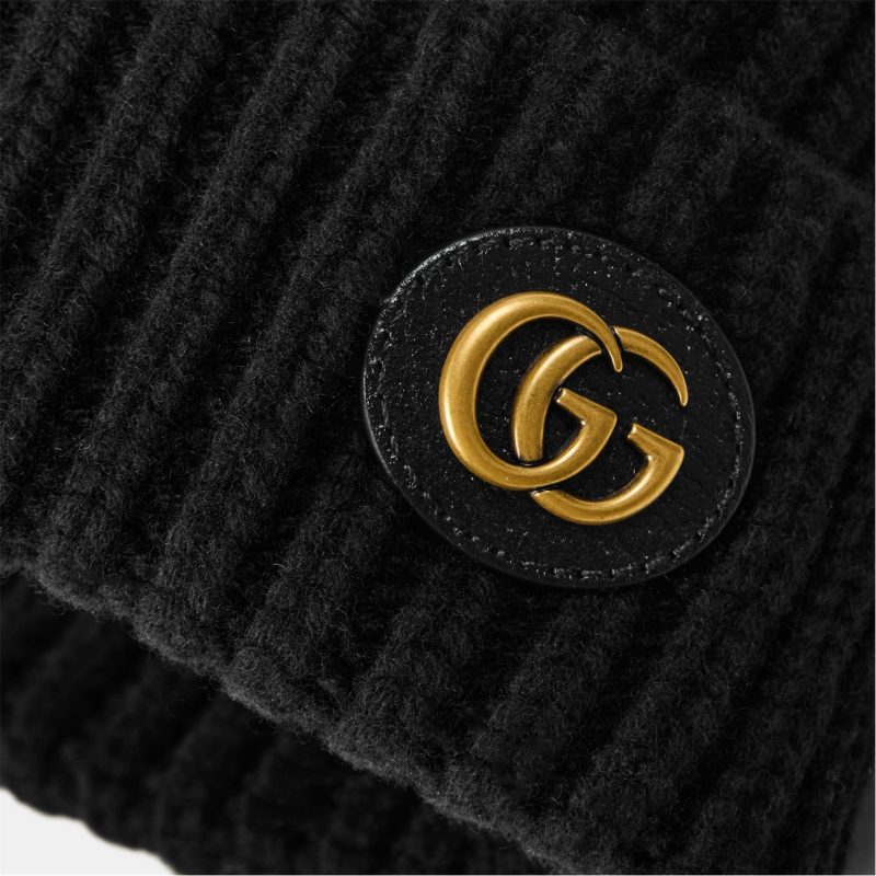 Wool Cashmere Hat With Double G - Image 5
